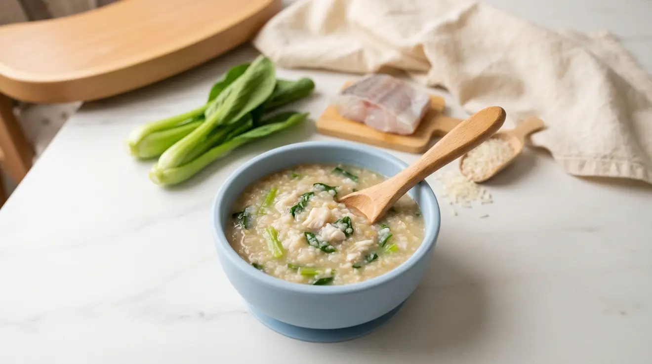 Choy Sum & Fish Congee