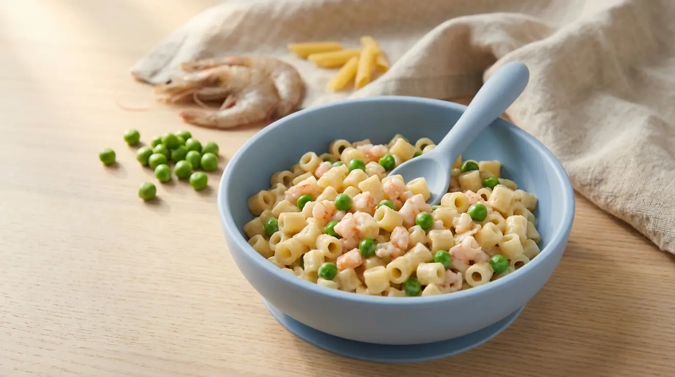 Shrimp & Pea Cream Pasta