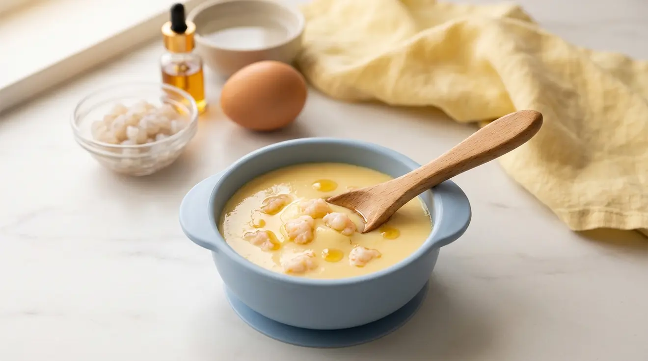 Steamed Egg Custard with Shrimp
