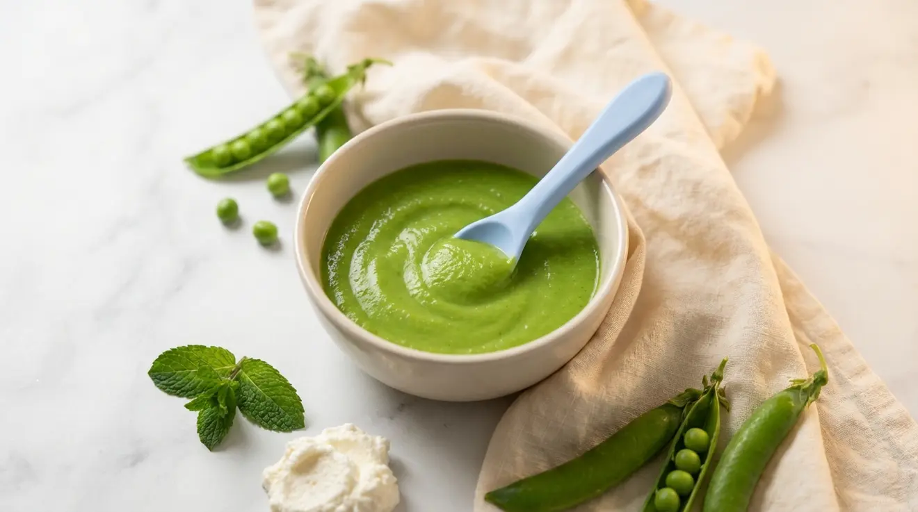 Pea, Mint & Ricotta Puree