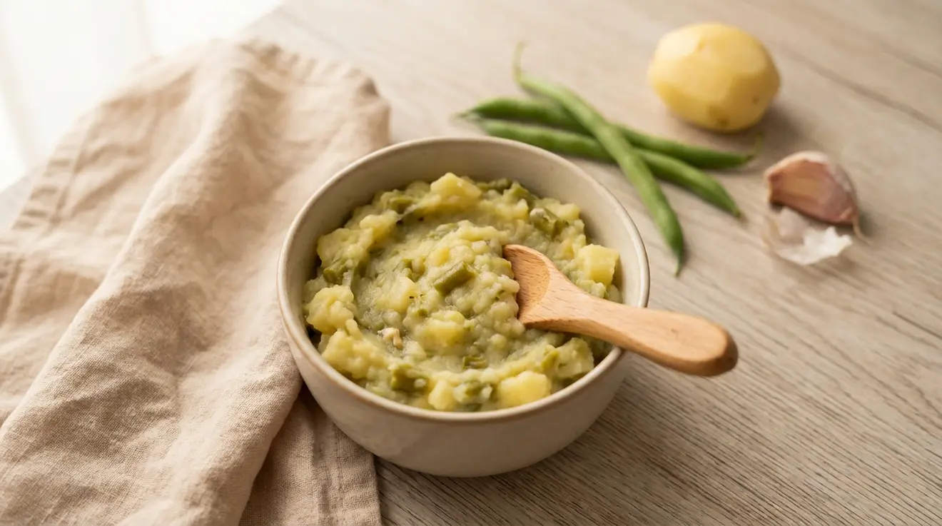 Green Bean & Potato Garlic Mash