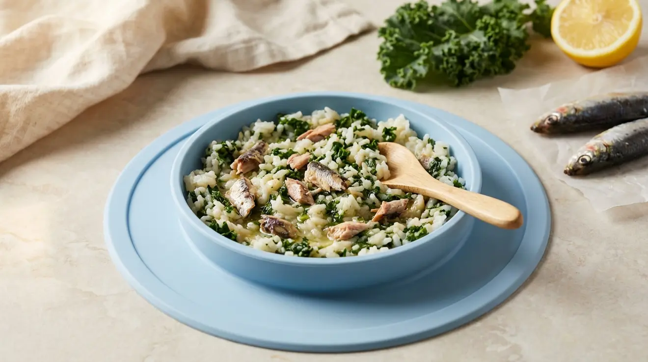 Sardine, Kale & Rice Bowl