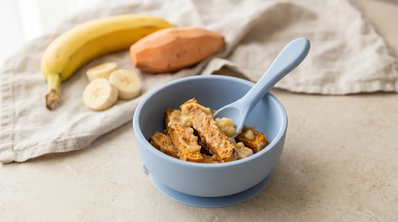 Banana & Sweet Potato Finger Sticks
