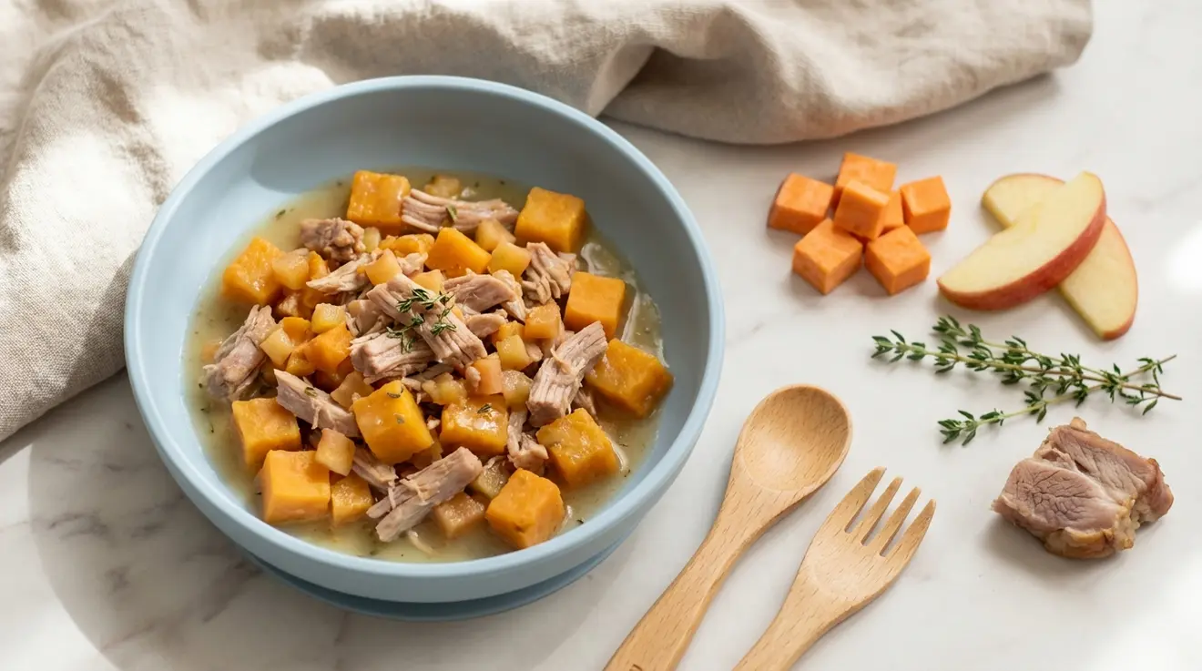 Pork, Apple & Sweet Potato Bake