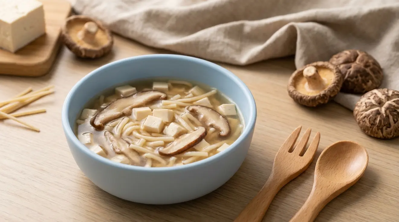 Tofu & Shiitake Mushroom Noodle Soup