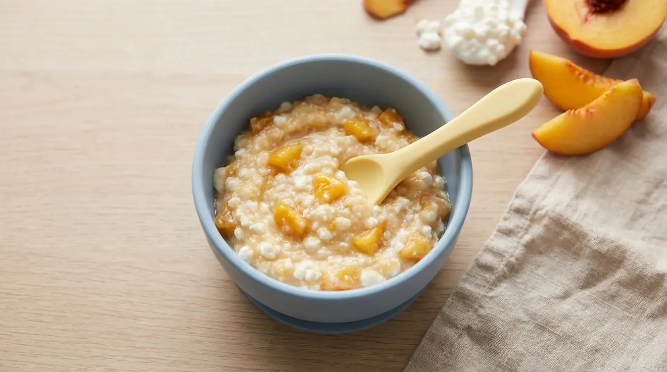 Peach & Cottage Cheese Mash