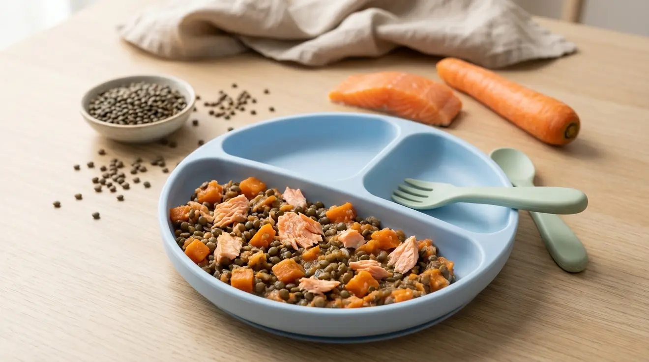 Salmon & Lentil Purée