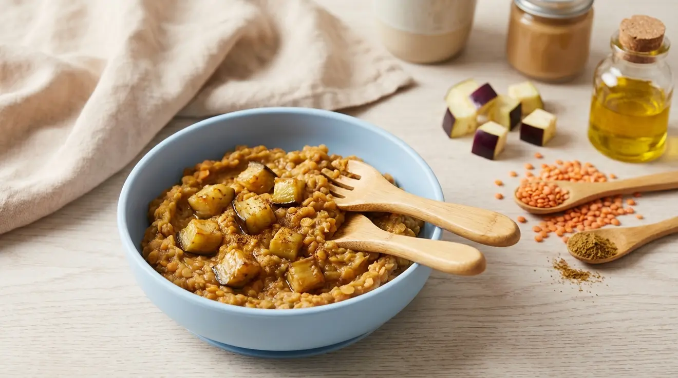 Eggplant & Red Lentil Mash