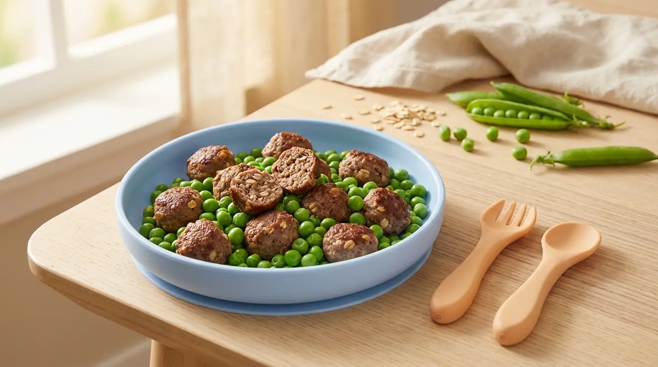 Mini Meatballs with Peas