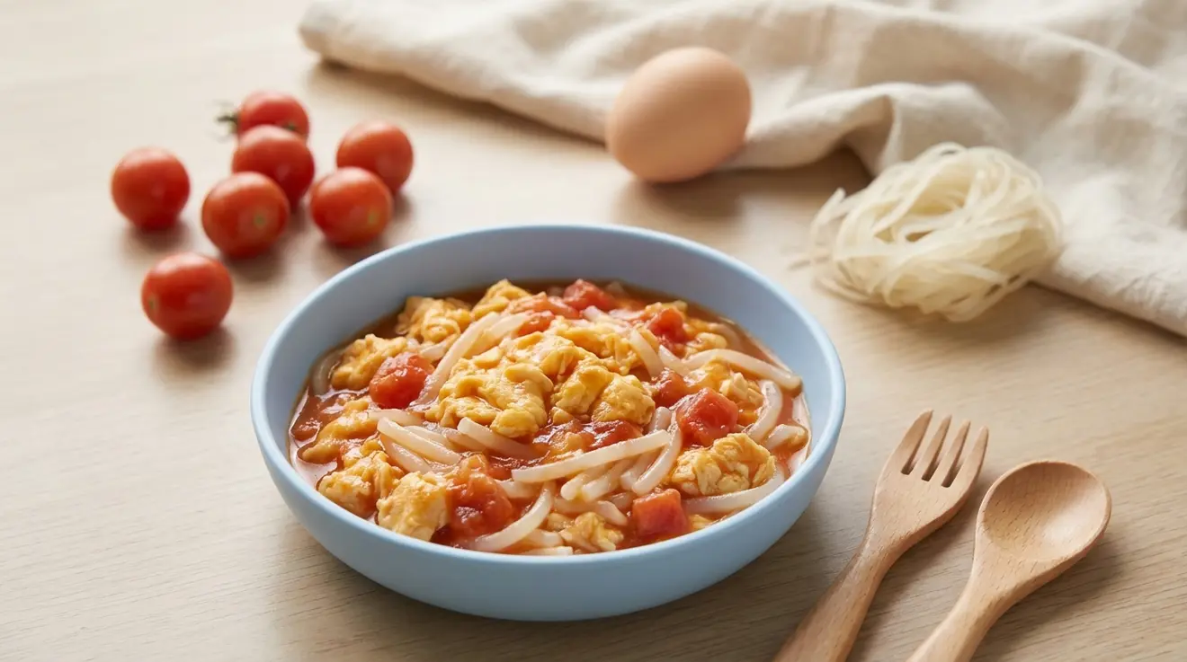 Egg & Tomato Rice Noodles