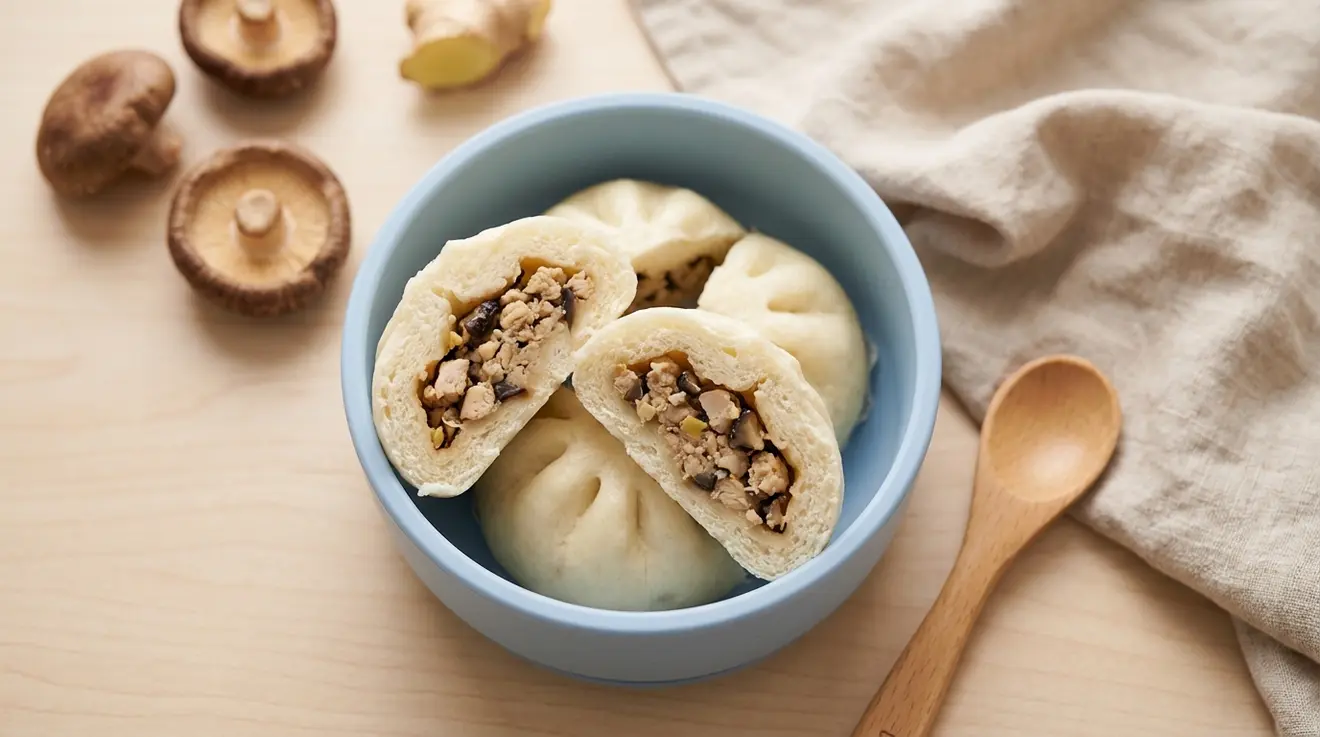 Chicken & Mushroom Baozi