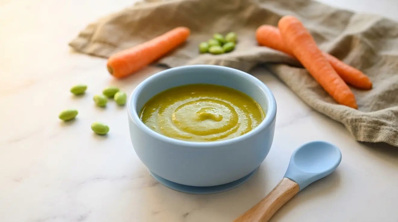 Edamame & Carrot Puree