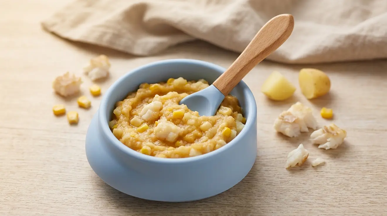 Cod & Sweet Corn Mash