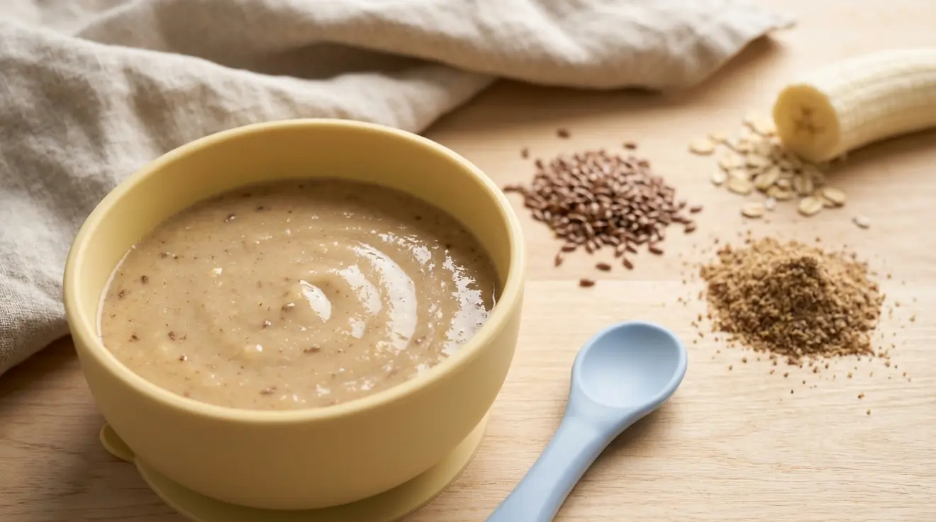 Banana & Flaxseed Porridge