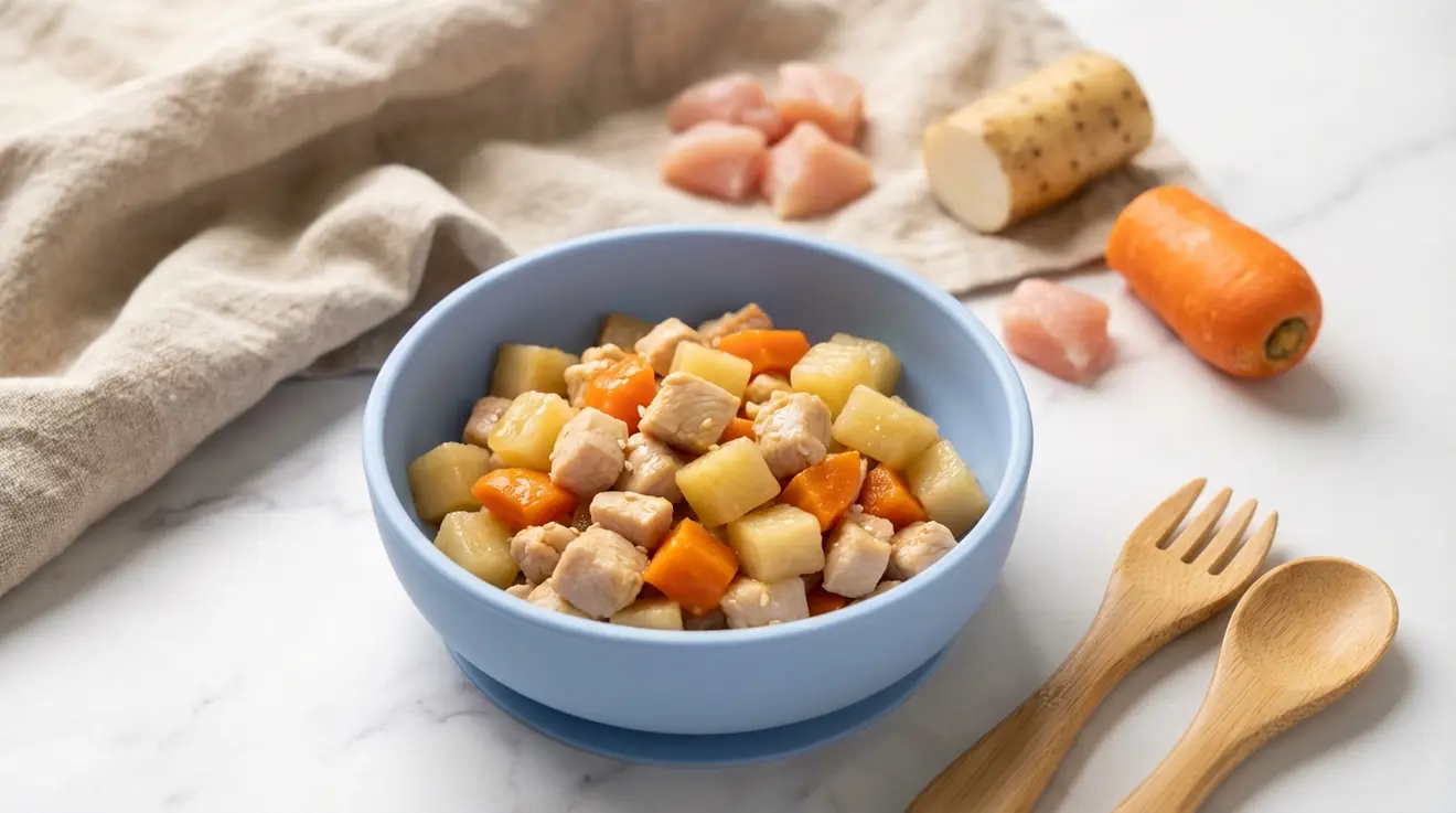 Chicken & Chinese Yam Stir-Fry