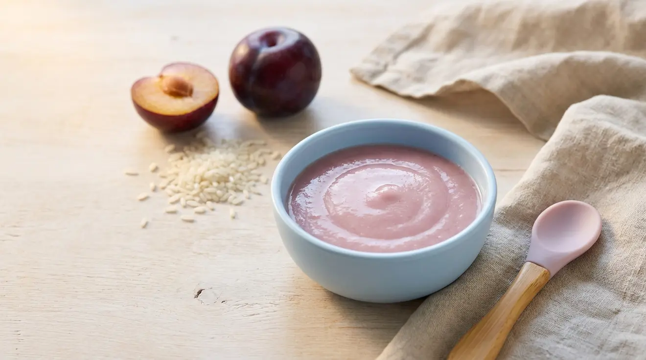 Plum & Rice Cereal