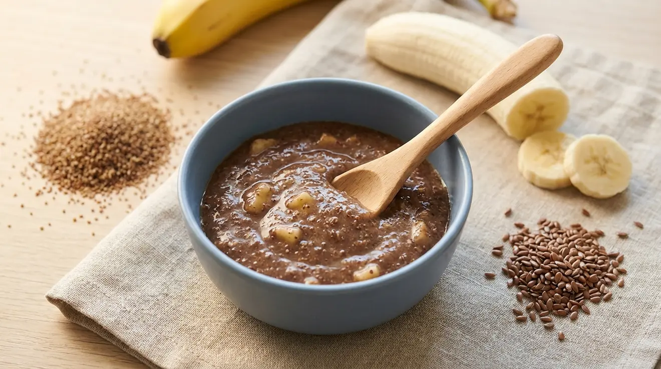 Teff, Banana & Flax Porridge
