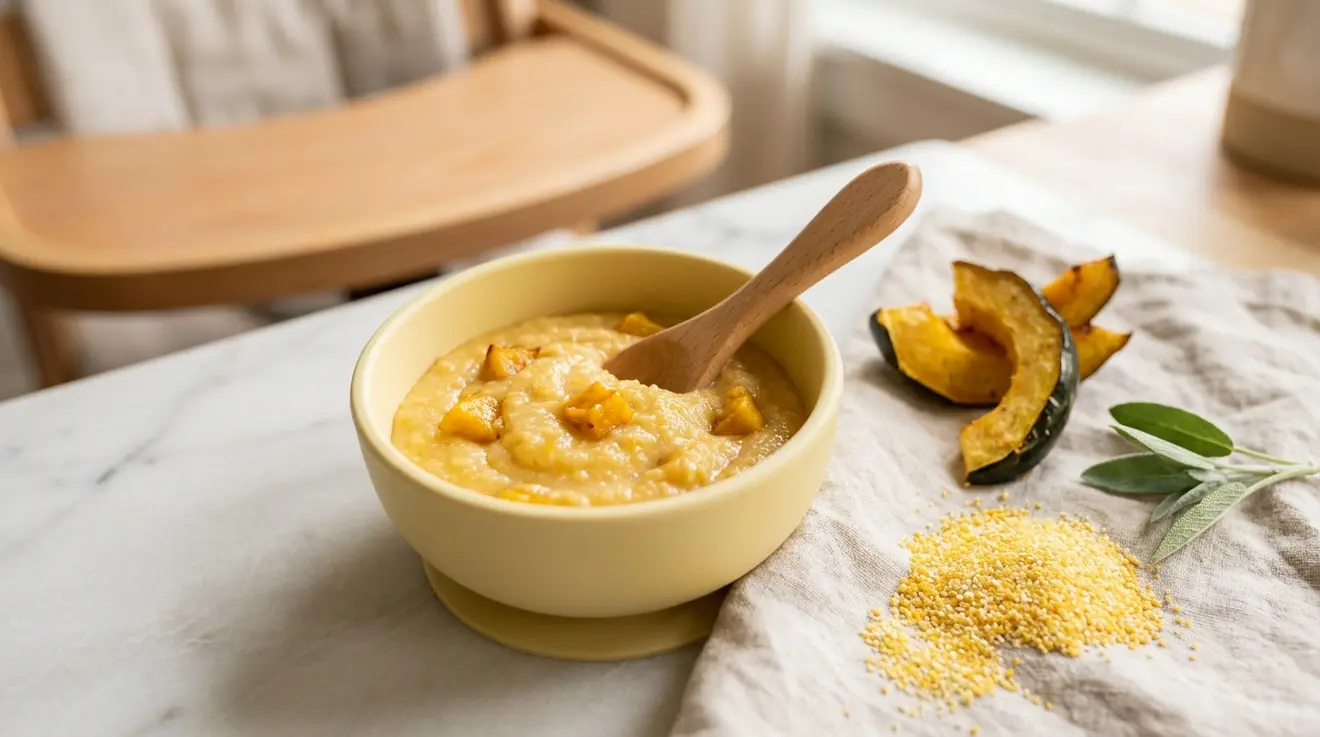 Acorn Squash & Polenta Porridge