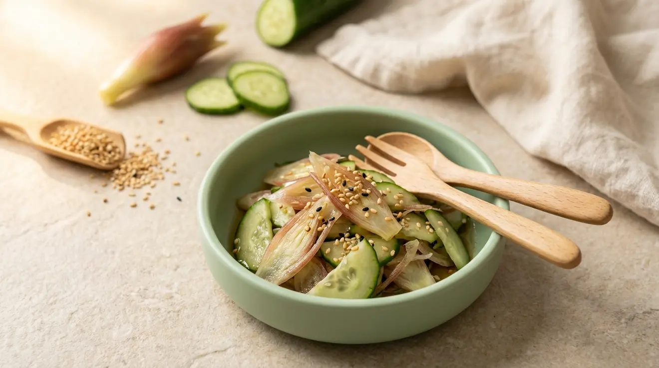 Myoga & Cucumber Salad