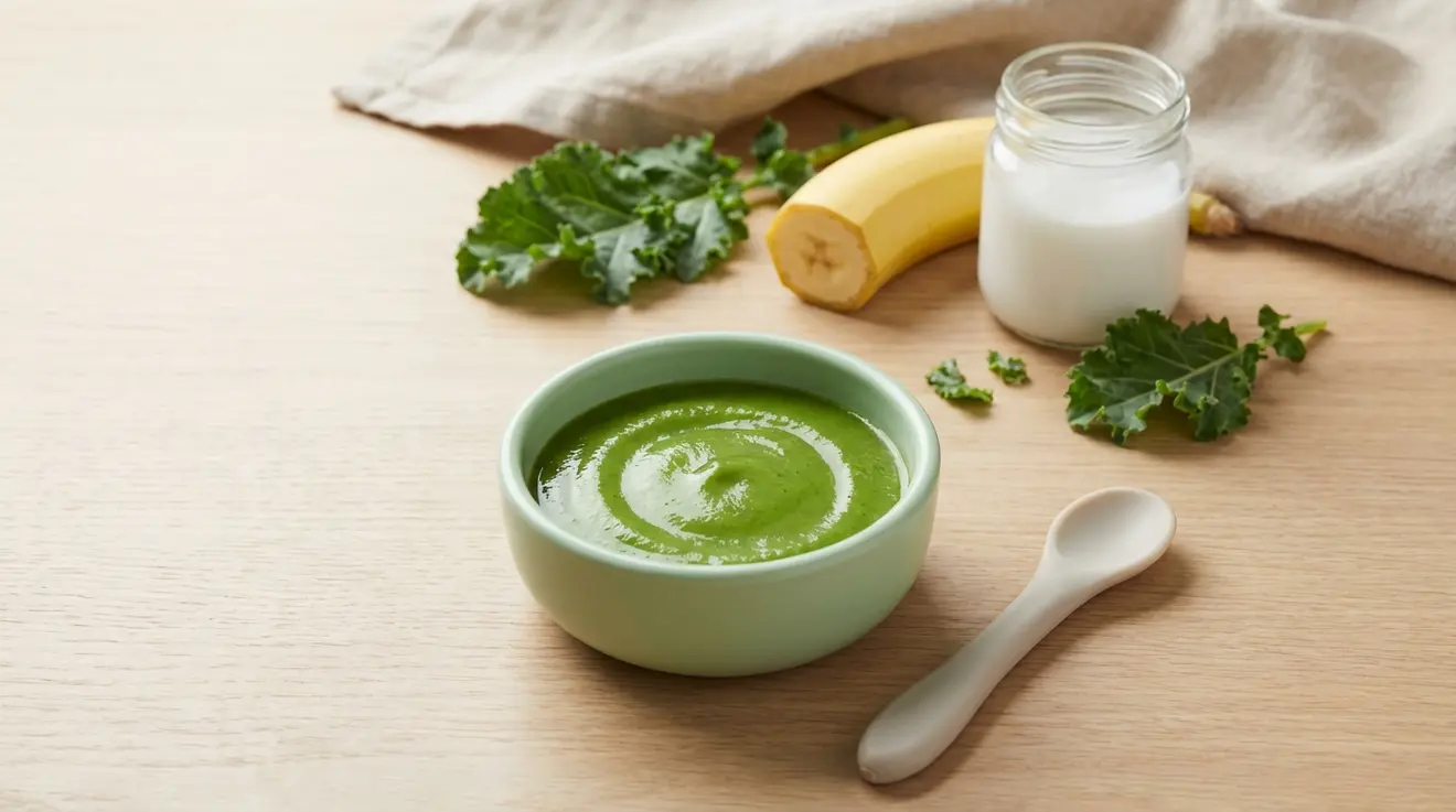 Kale, Banana & Coconut Puree