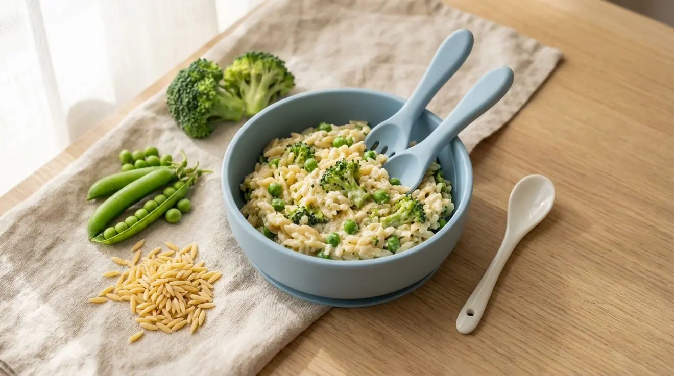 Broccoli & Pea Orzo with Ricotta