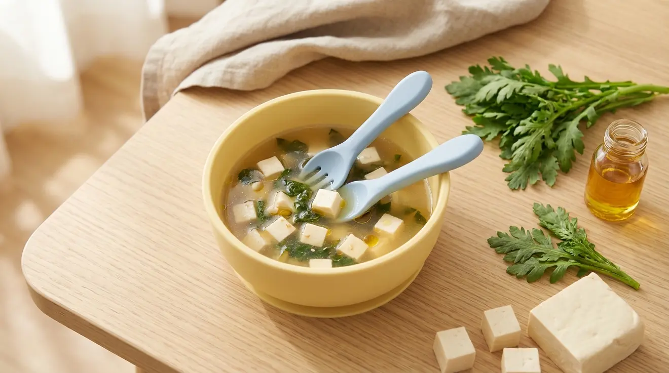 Crown Daisy & Tofu Soup