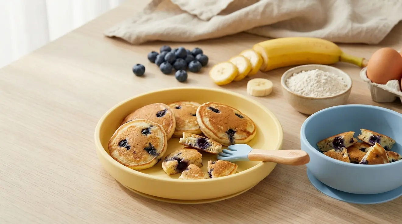 Banana Blueberry Pancakes