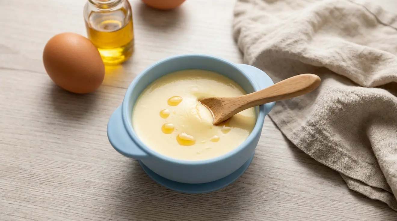 Steamed Egg with Sesame Oil