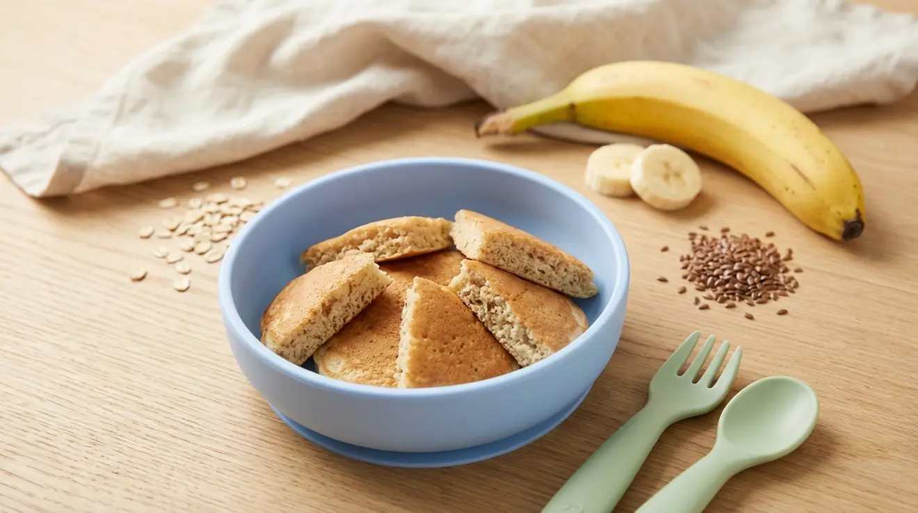 Oat, Banana & Flaxseed Pancakes