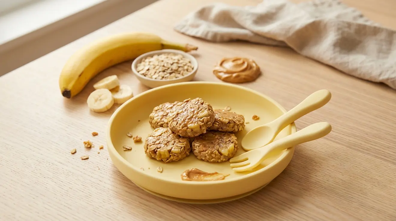 Peanut Butter, Banana & Oat Bites