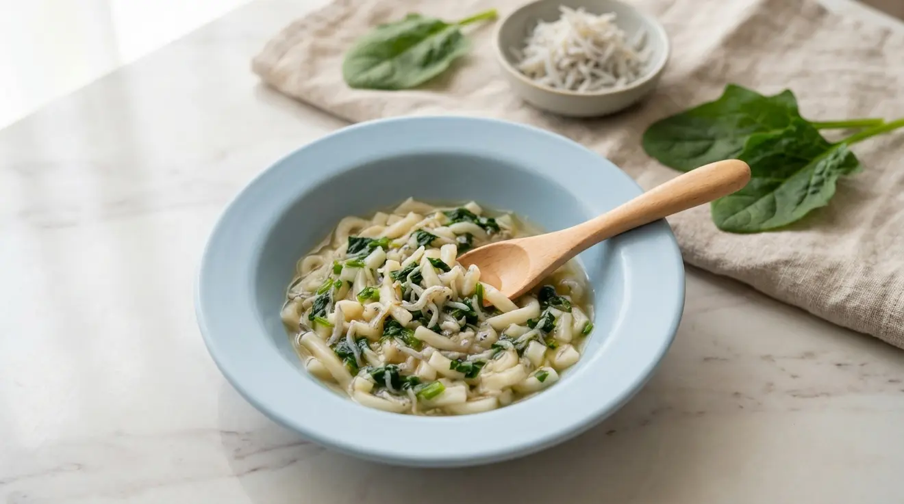 Shirasu & Spinach Udon