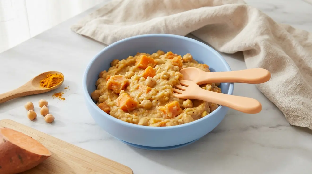 Chickpea & Sweet Potato Curry Mash