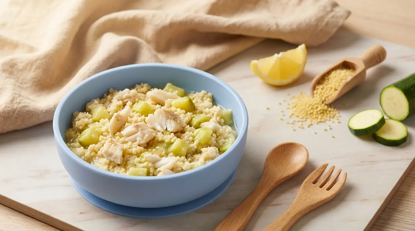 Fish & Couscous with Zucchini