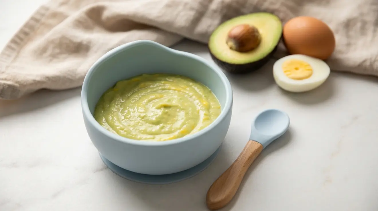 Egg Yolk & Avocado Mash