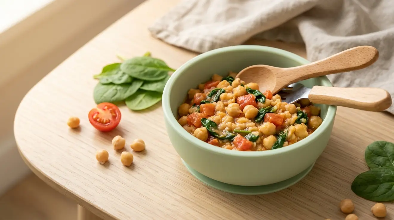 Chickpea, Tomato & Spinach Stir Fry