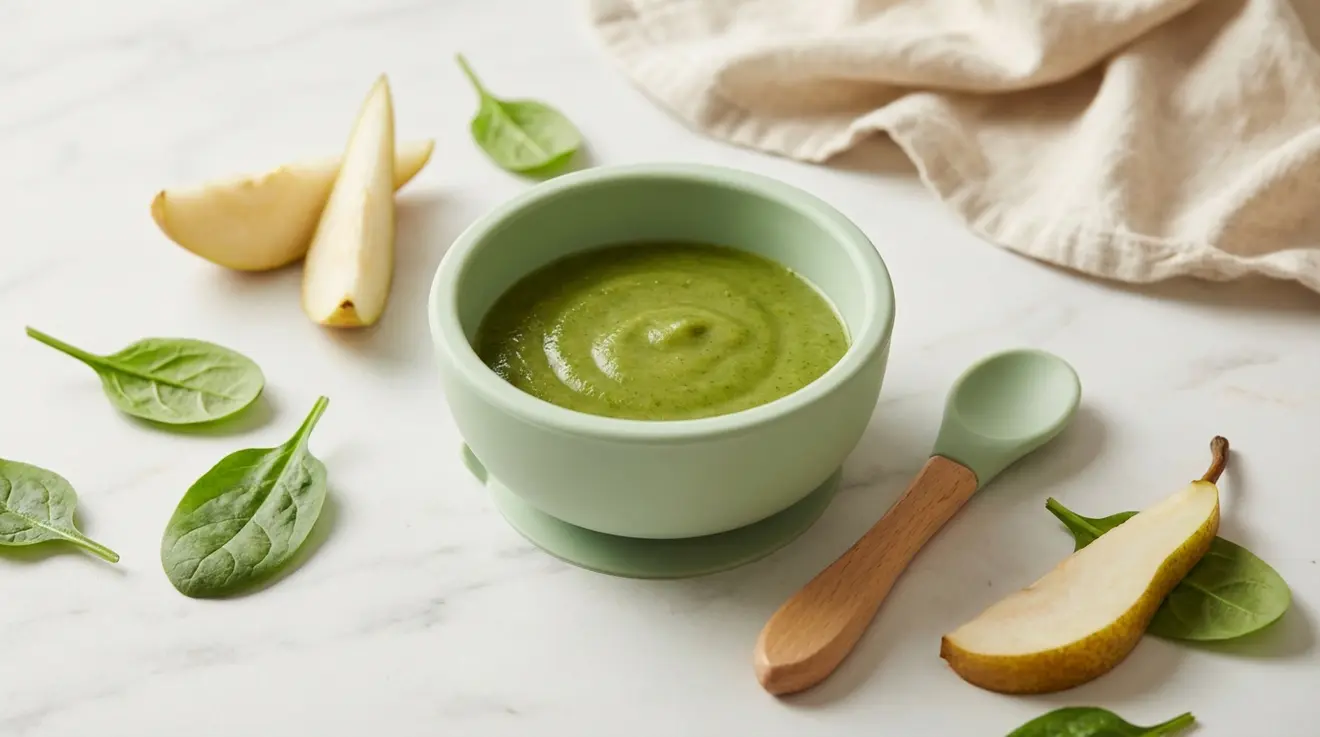 Spinach & Pear Puree