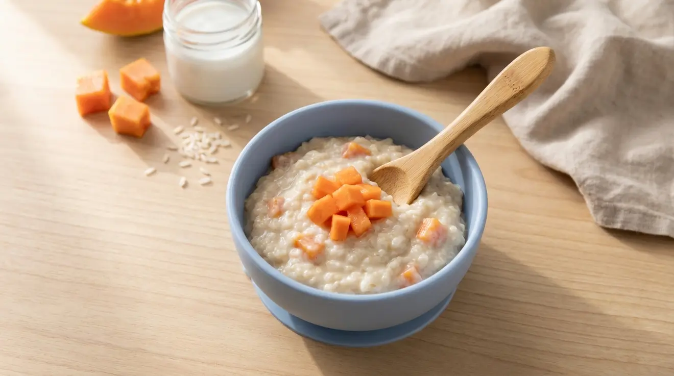 Papaya Coconut Rice Pudding