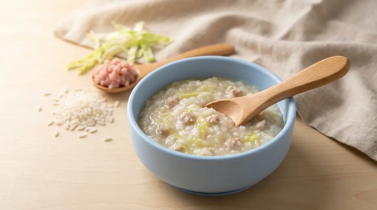 Pork & Cabbage Rice Porridge